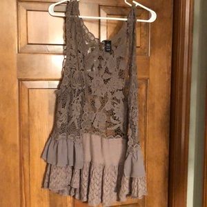 Lace vest